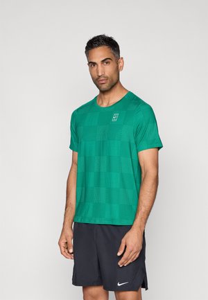 NIKECOURT ADVANTAGE TOP PRINT - Camiseta deportiva - malachite/white