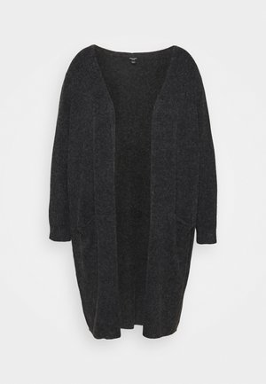 Vero Moda Curve VMCDOFFY LS LONG OPEN  NOOS - Vest - black