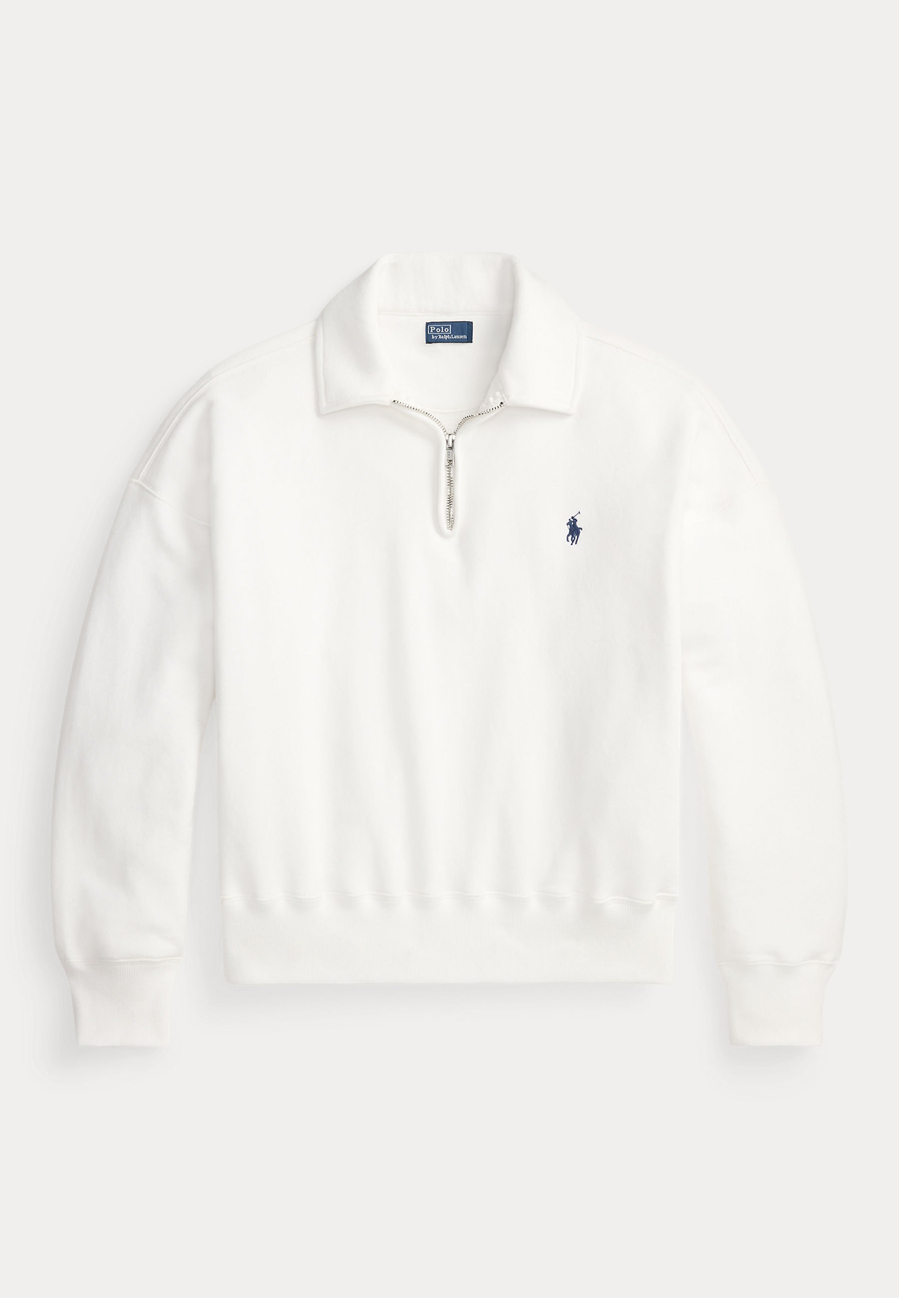 Polo Ralph Lauren FLEECE QUARTER-ZIP - Sweatshirt - white/blanc