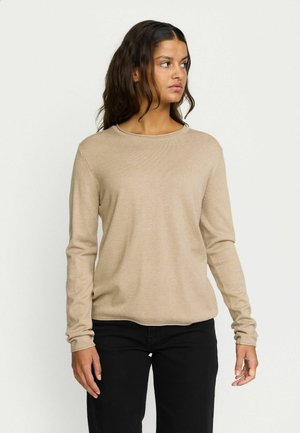 O-NECK ROLL EDGE - Jumper - melange