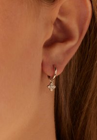 Lucardi Oorbellen - silver coloured white