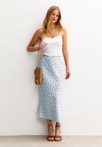 New Look MIDI  - Pencil skirt - blue pattern