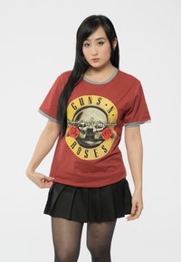 Paradiso Clothing GUNS N' ROSES CLASSIC LOGO RINGER - Print T-shirt - red