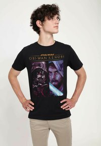 Star Wars OBI-WAN KENOBI PANELS UNISEX - Camiseta estampada - black