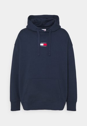 TOMMY BADGE HOODIE UNISEX - Mikina s kapucí - twilight navy