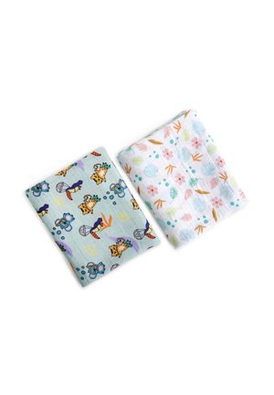 2 PACK JUNGLE FRIENDS - Muslin blanket - mehrfarbig