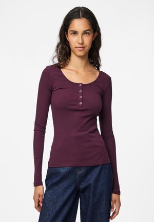Pieces PCKITTE LS JRS NOOS BC - T-shirt à manches longues - winetasting