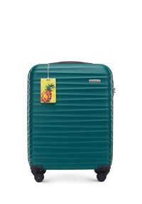 WITTCHEN SMALL SUITCASE WITH LUGGAGE TAG FROM ABS - Wheeled suitcase - green