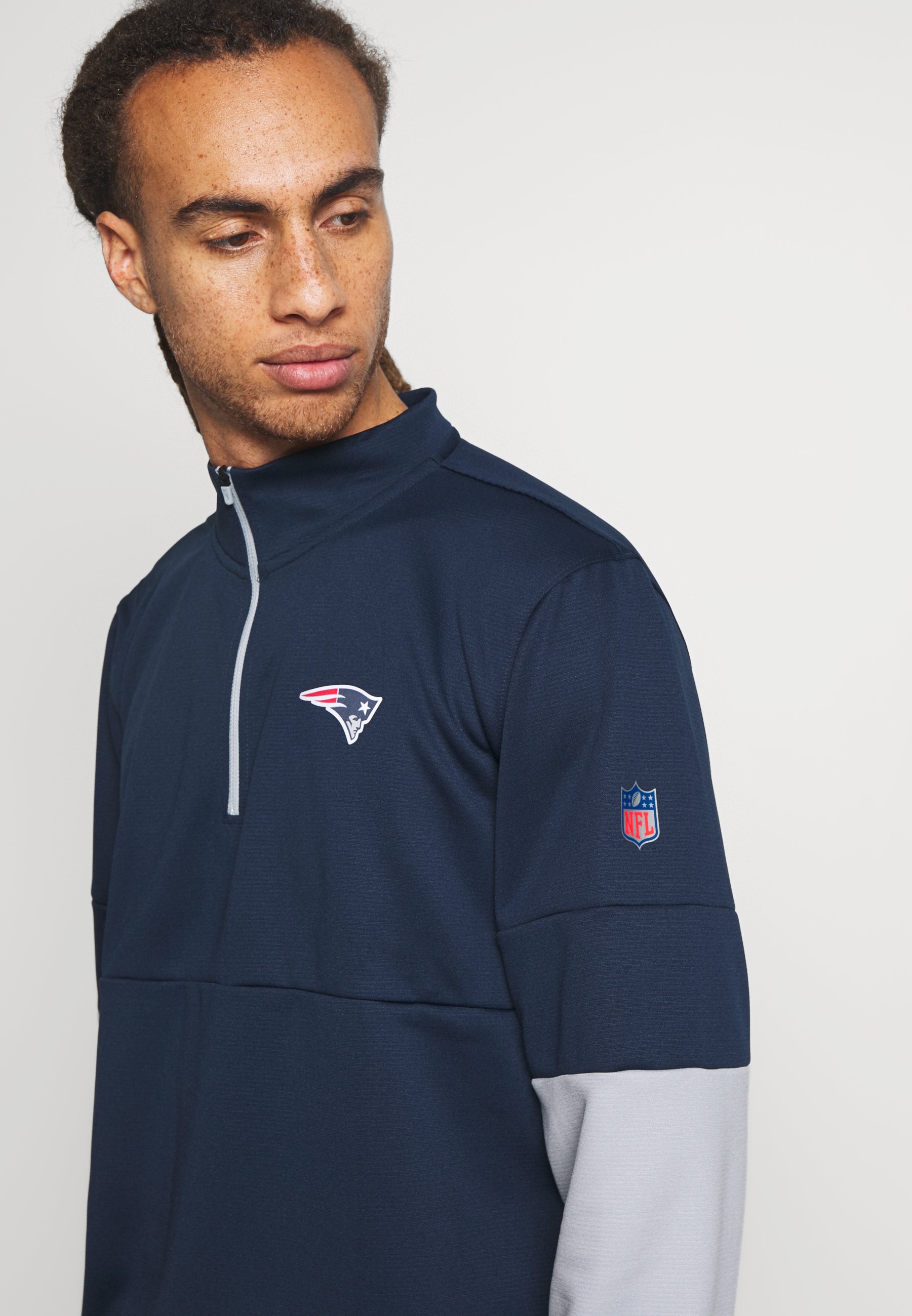 patriots half zip sweatshirt
