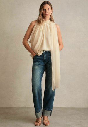 Reiss REGULAR FIT - DRAPED SLEEVELESS - Top - ivory
