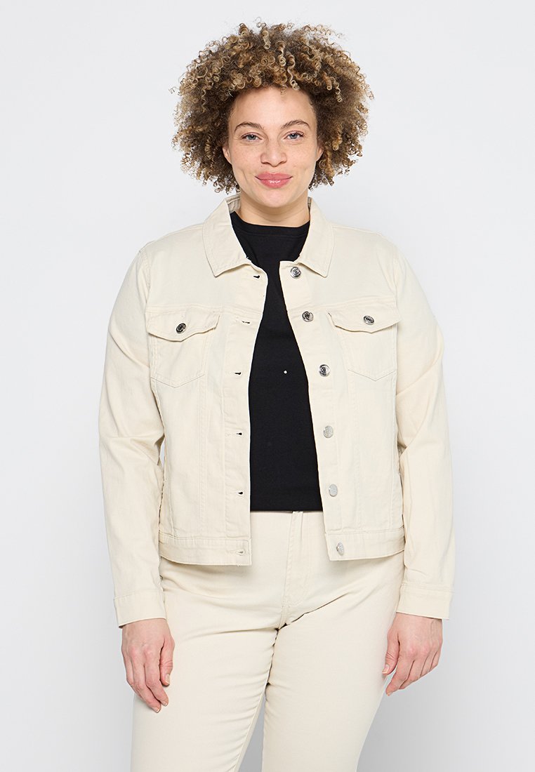 ONLY Carmakoma Spijkerjas crème