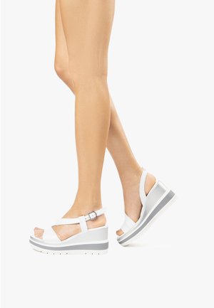 Wedge sandals - bianco