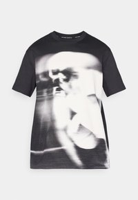 CREW - T-shirt con stampa - black/gamma blue
