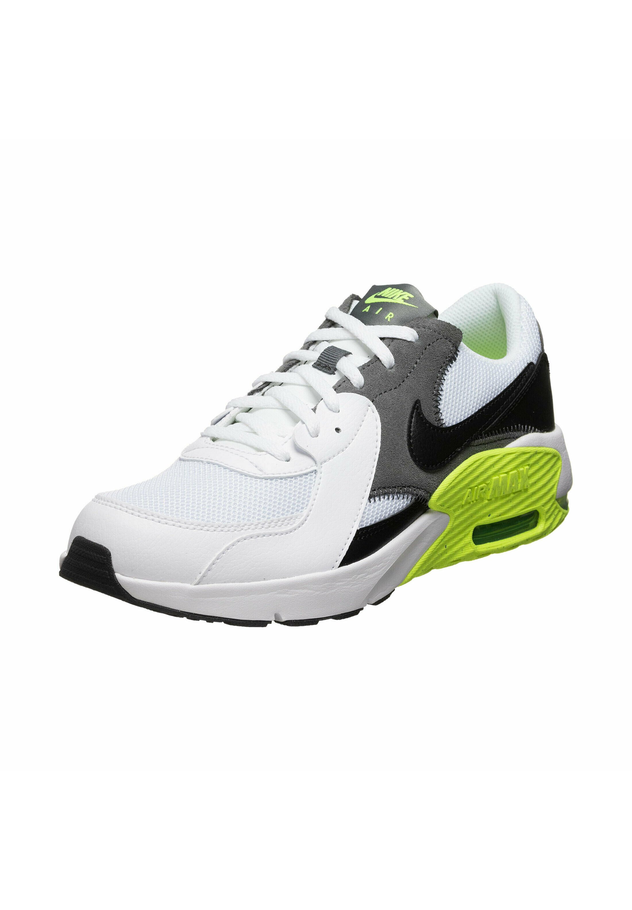 Nike Performance AIR MAX EXCEE - Trainingsschoen - white black-iron grey  volt/wit - Zalando.nl