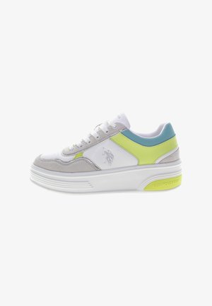 U.S. Polo Assn., ASUKA - Sneakers - white green lime light green
