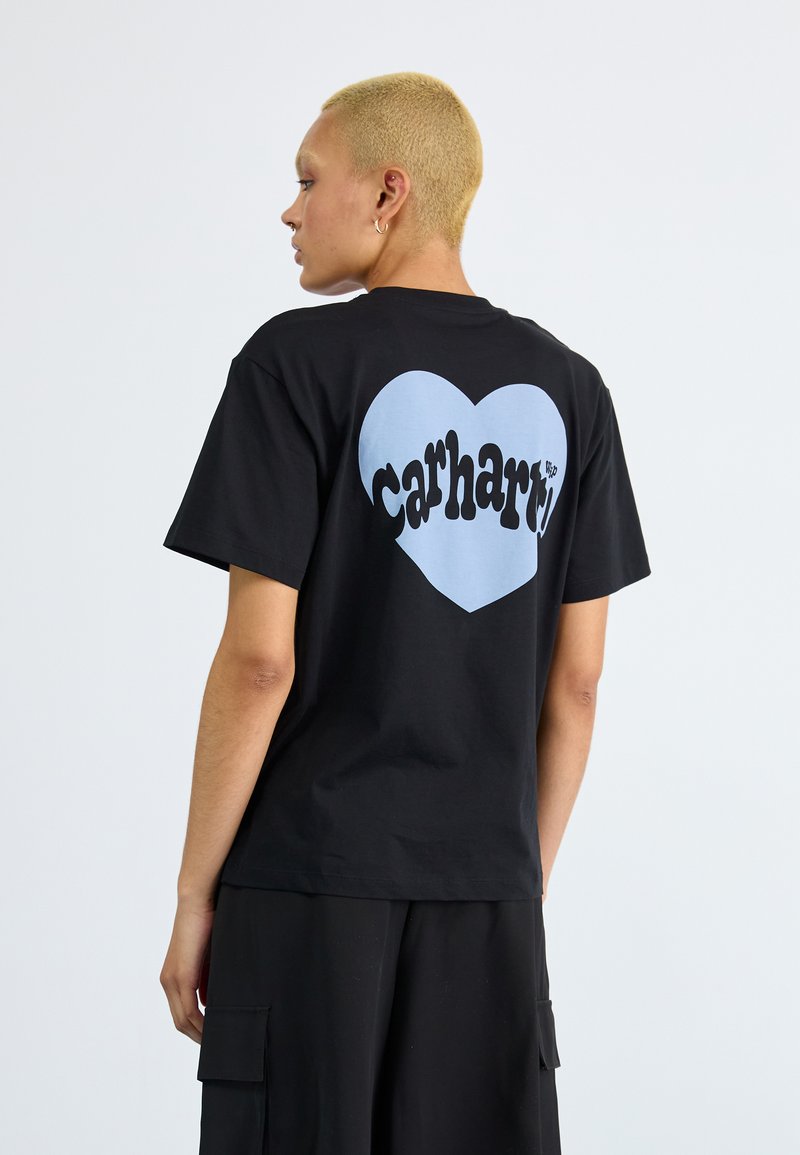 Carhartt WIP - AMOUR - Print T-shirt - black/misty sky, Enlarge