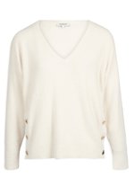 Morgan Pull-Over Femme Manches Courtes Imprimé Chevron - Col V, Coupe Droite
