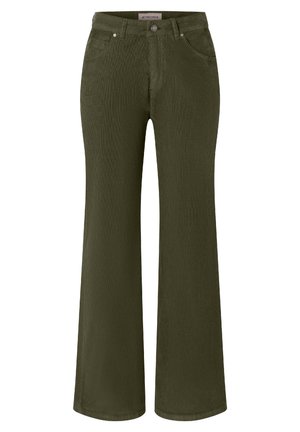COMFORT  - Flared Jeans - jungle green