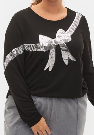 Pullover - metallic black
