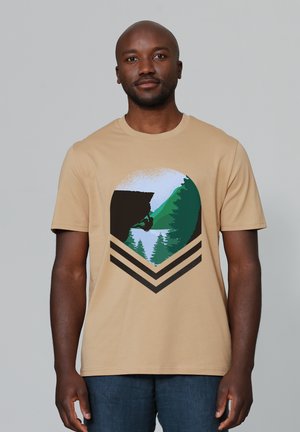 BAY CLIMBING - T-shirt print - latte