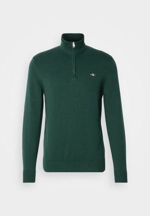 GANT CASUAL HALF ZIP - Jersey de punto - tartan green