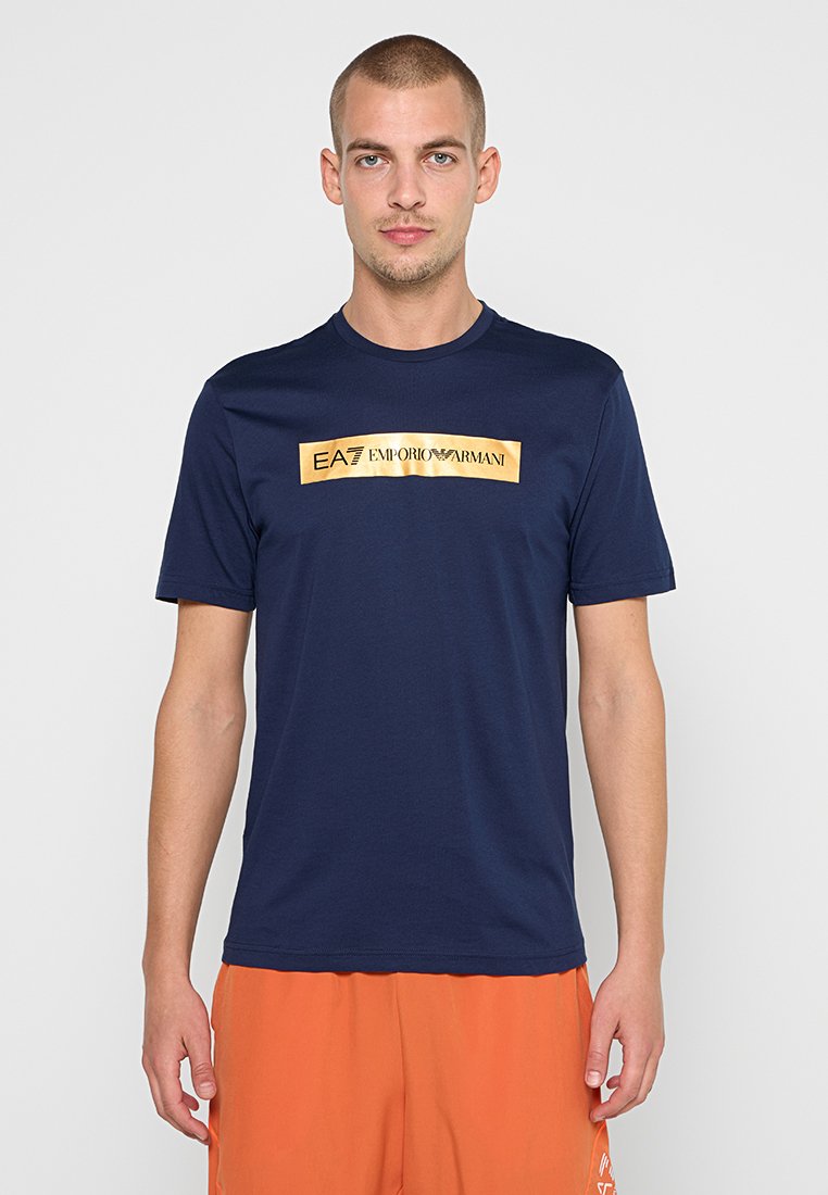 EA7 Emporio Armani T-shirt con stampa blu