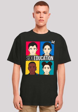 SEX EDUCATION TEEN ILLUSTRATED NETFLIX TV SERIES - Print T-shirt - schwarz
