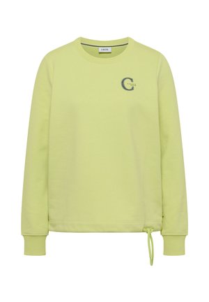 Cecil, ROUND-NECK SWEATSHIRT WITH DRAWSTRING - Sweatshirt - citrin green