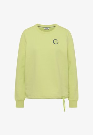 Cecil, ROUND-NECK SWEATSHIRT WITH DRAWSTRING - Sweater - citrin green
