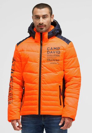 STEPP MIT COLOUR-DETAILS - Winter jacket - speed orange