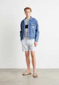 Les Deux STAN STRIPE SWIM - Šorti - summer sky/light ivory