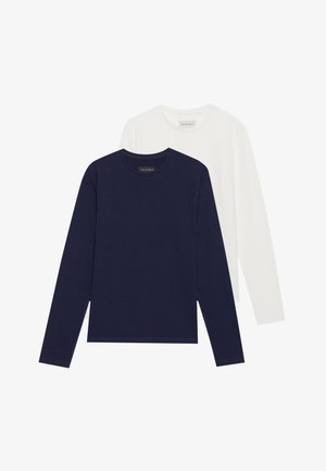 2 PACK - T-shirt à manches longues - egret/evening blue