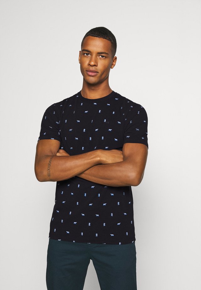 Print T-shirt - dark blue