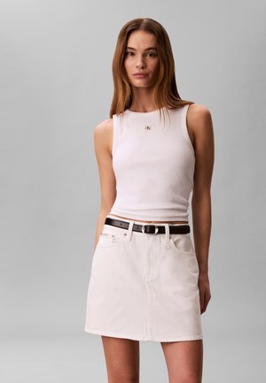 A-snit nederdel - chalk white