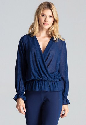 LONG SLEEVED - Blouse - navy