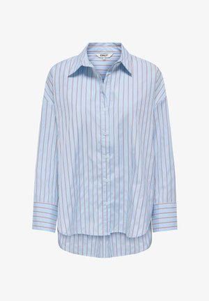 ONLY, ONLOREGON ALVA LS REG SHIRT NOOS WVN - Nööpidega pluus - dusty blue