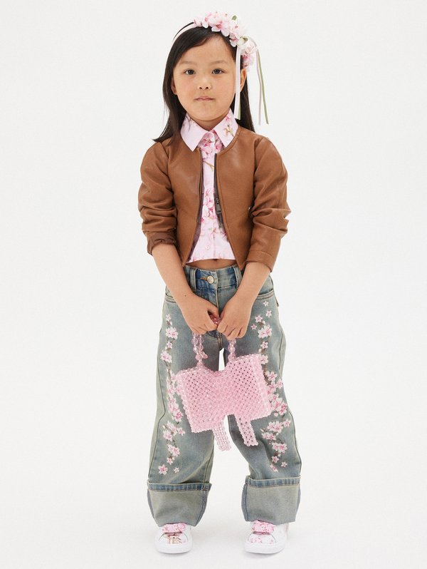 CINQUETASCHE FIORI DI PES  - Jeans Relaxed Fit