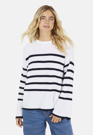 FISHERMAN STRIPE - Maglione - white