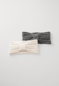 ONLANNA LIFE CABLE HEADBAND 2 PACK - Καλύμματα αυτιών - dark grey melange/cloud dancer