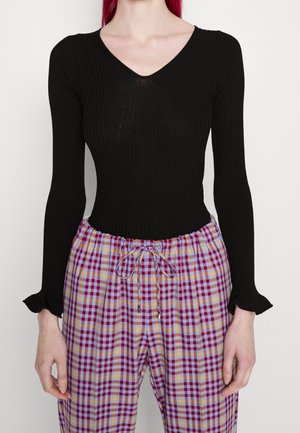 Strickpullover - black