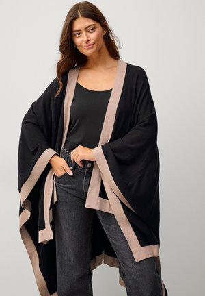 Ellos Collection Poncho - schwarz