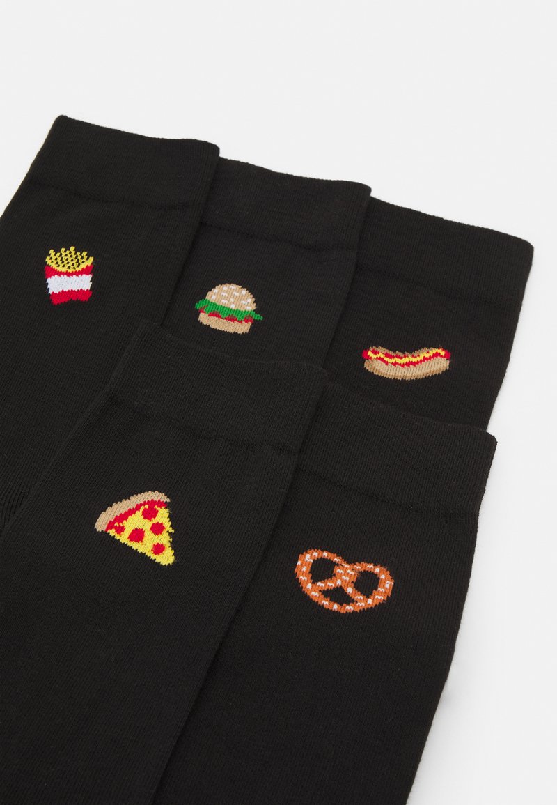 Herren Unterhosen | Pier One 5 PACK Socken black/schwarz - FL47305 Herren Unterhosen | Pier One 5 PACK Socken black/schwarz - FL47305