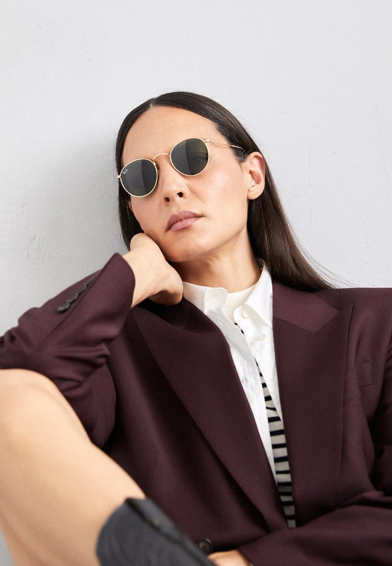 round metal monturas ray ban mujer