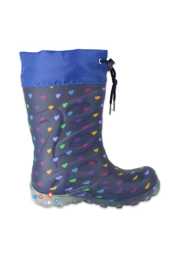 WARMFUTTER BLINKING HEARTS – Gummistiefel – dunkelblau