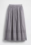 GAP X DOEN MIDI SKIRT GINGHAM - A-line skjørt - navy