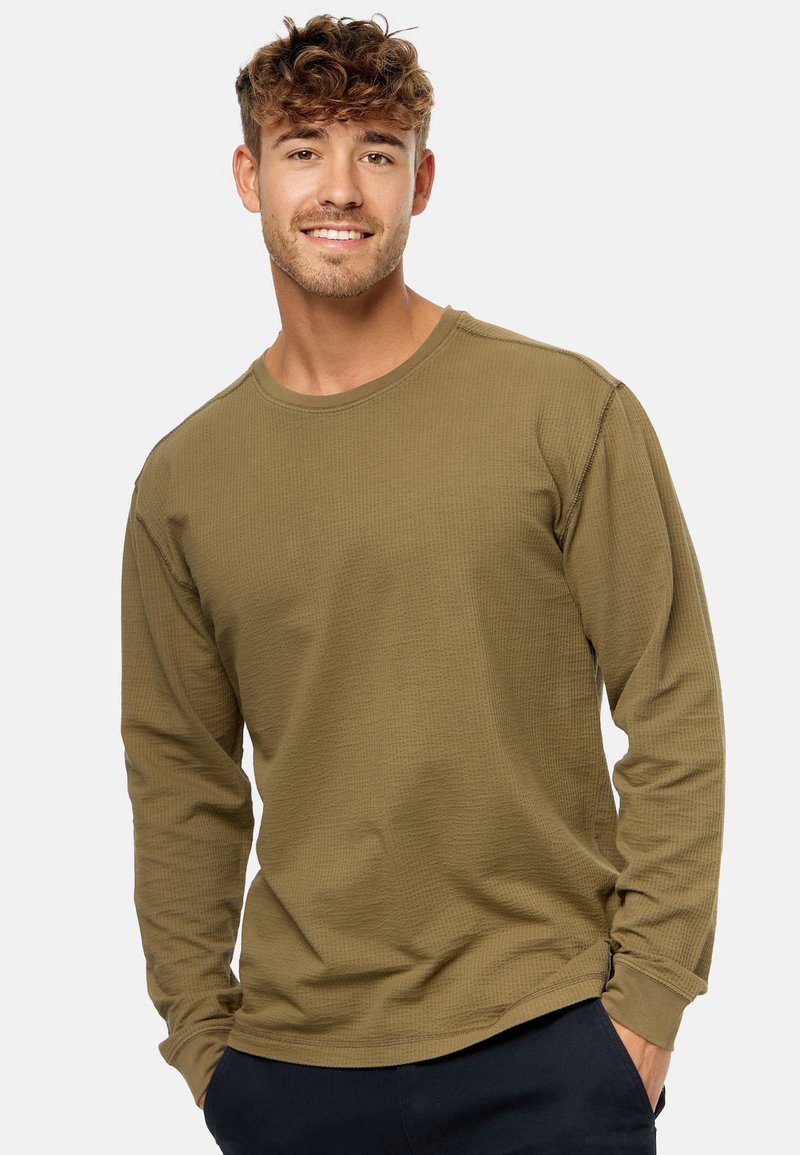 INDICODE JEANS INDICODE JEANS ALLO - Long sleeved top - capers