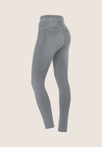 Freddy VITA ALTA CON IMPUNTURE DECORATIVE - Leggings - light grey seams black
