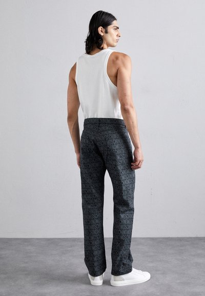MOSCHINO PANTALONE - Ravne kavbojke - fantasia nero