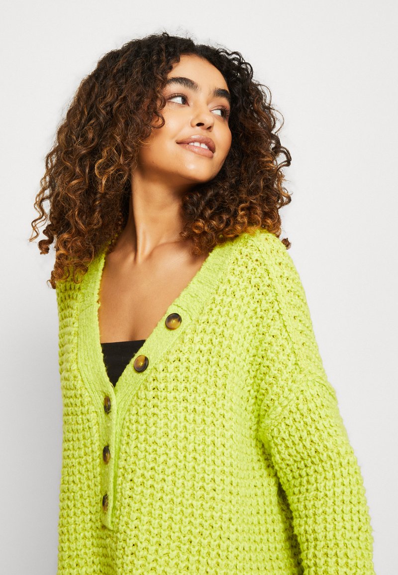 Free People WHISTLE THERMAL HENELY - Pullover - acid lime combo/vert -  ZALANDO.FR