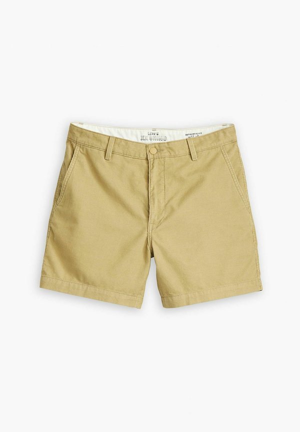 Denim shorts - tropicale mood yello3